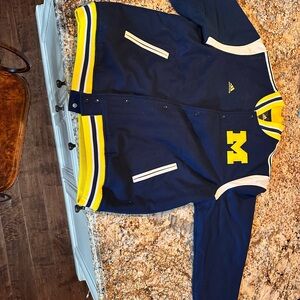 University of Michigan Adidas Navy and Maize Jacket